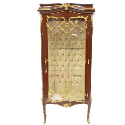 Casa Padrino Barock Vitrine 83 x 48 x H. 176 cm - Barock Möbel - Vitrinenschrank - Wohnzimmerschrank