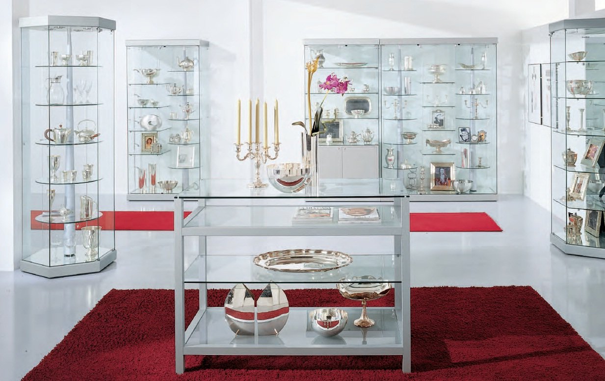 ITALFROM Drehbare Vitrine Große Aussteller Showcase drehbare Lichter